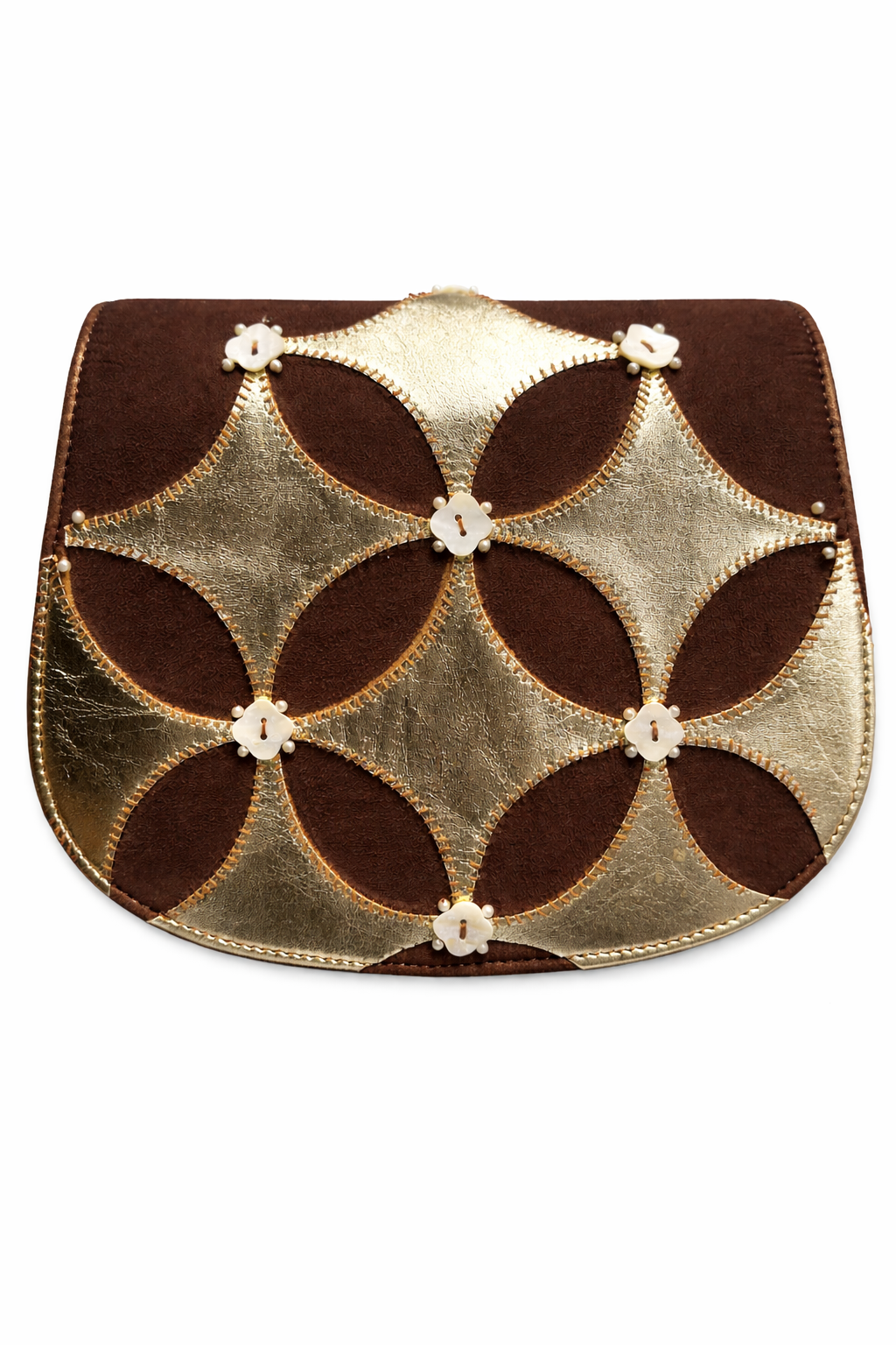 Signature Saddle Crossbody - Petal Mosaic Flap