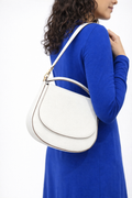 FLIP Collection -Signature Saddle Crossbody – Ivory
