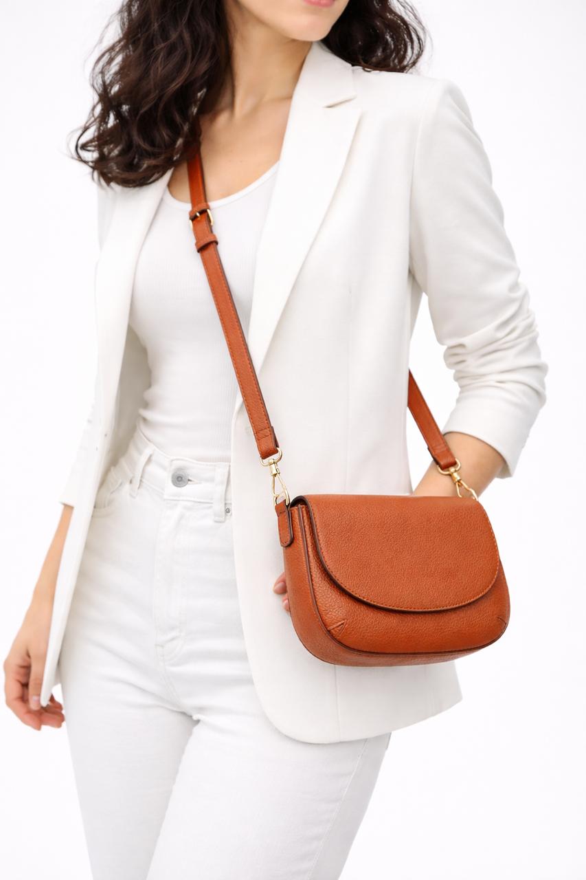 FLIP Collection -Signature Crossbody – British Tan